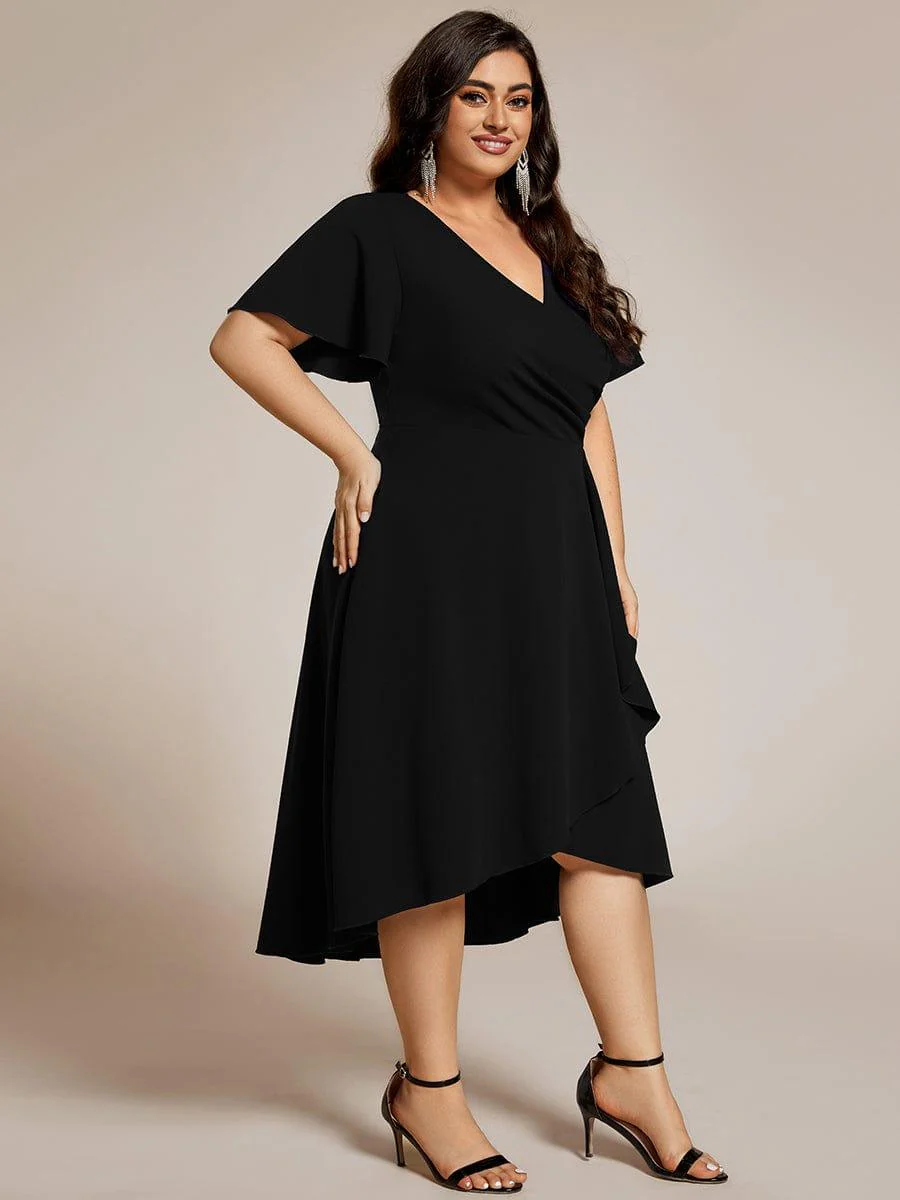 ever FALLON|High Stretch Midi Wedding Guest Dress - Image 9