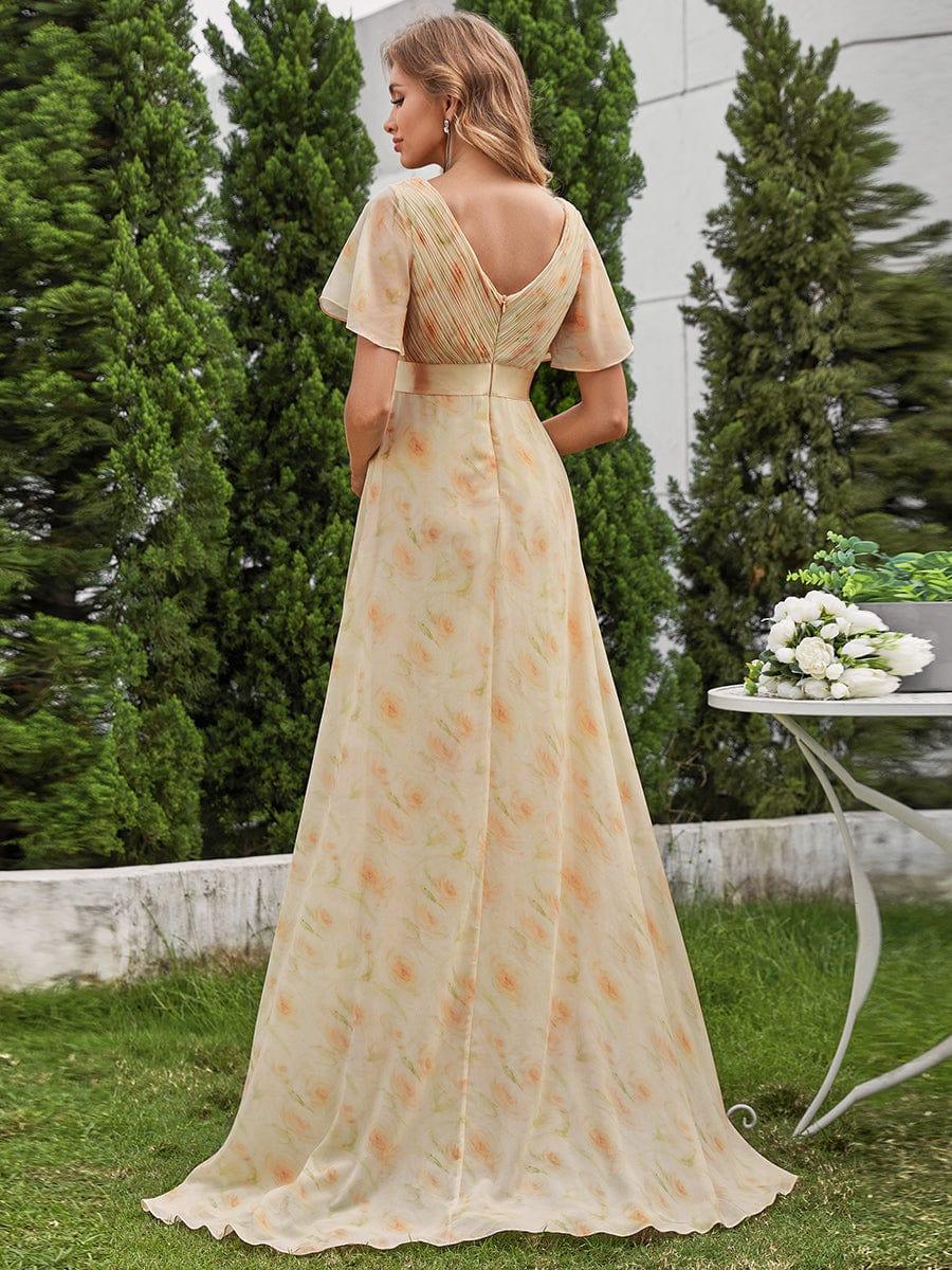 ever MONICA|High Waist Short Sleeves Bridesmaid Dress - Image 101
