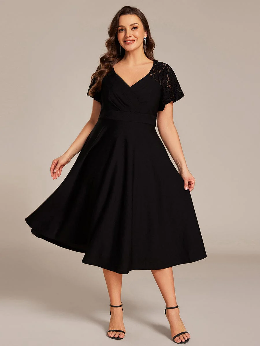 ever EVIE|Hollow Out Midi Evening Dress With Pockets - Image 38