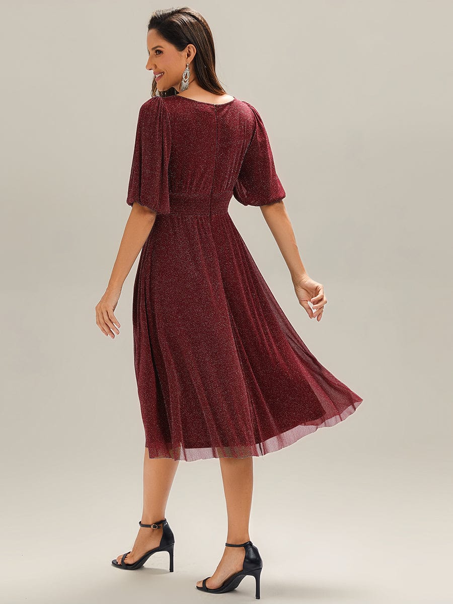 ever MARIS|Knit Half Sleeve Wedding Guest Dress - Image 12