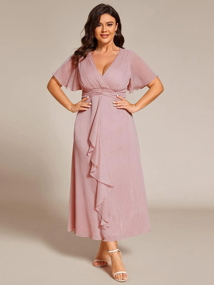 ever EMBER|Glitter Twist Knot A-Line Evening Dress(Final Sale) - Image 118