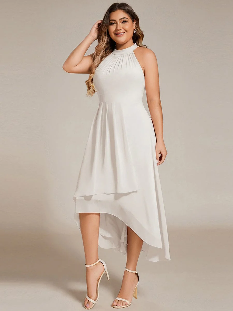 ever POSIE | Midi A-Line Halter Neck Chiffon Dress - Image 107