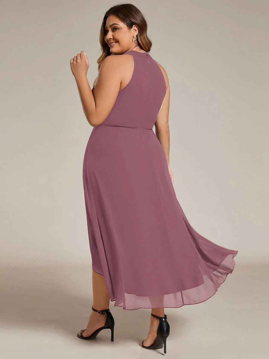ever POSIE | Midi A-Line Halter Neck Chiffon Dress - Image 141