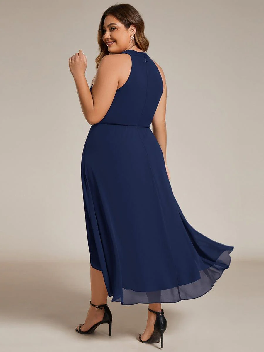 ever POSIE | Midi A-Line Halter Neck Chiffon Dress - Image 39
