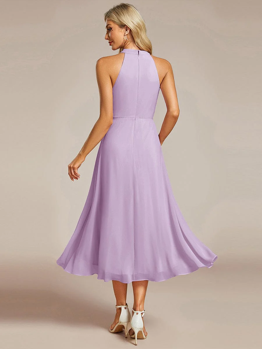 ever POSIE | Midi A-Line Halter Neck Chiffon Dress - Image 81