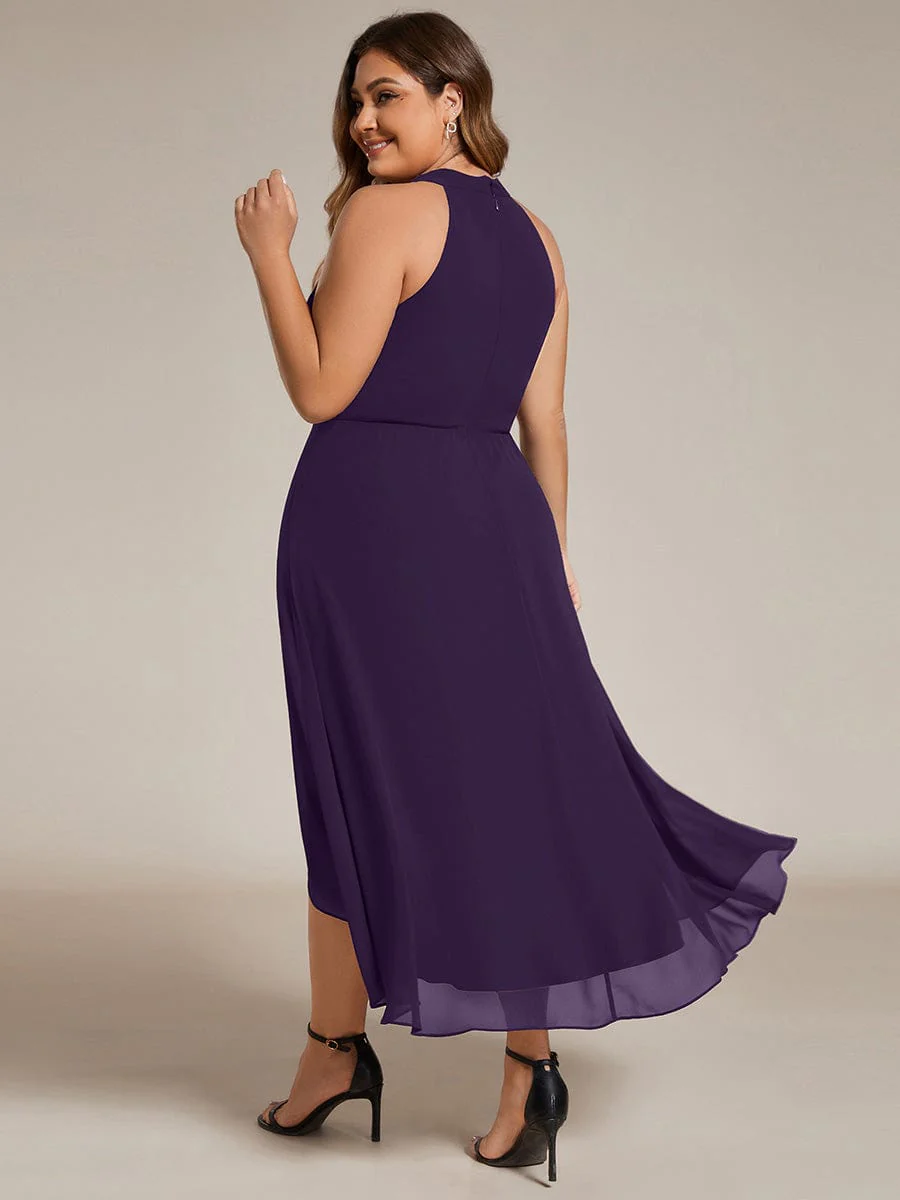 ever POSIE|Midi A Line Sleeveless Halter Neck Wedding Guest Dress in Chiffon - Image 102