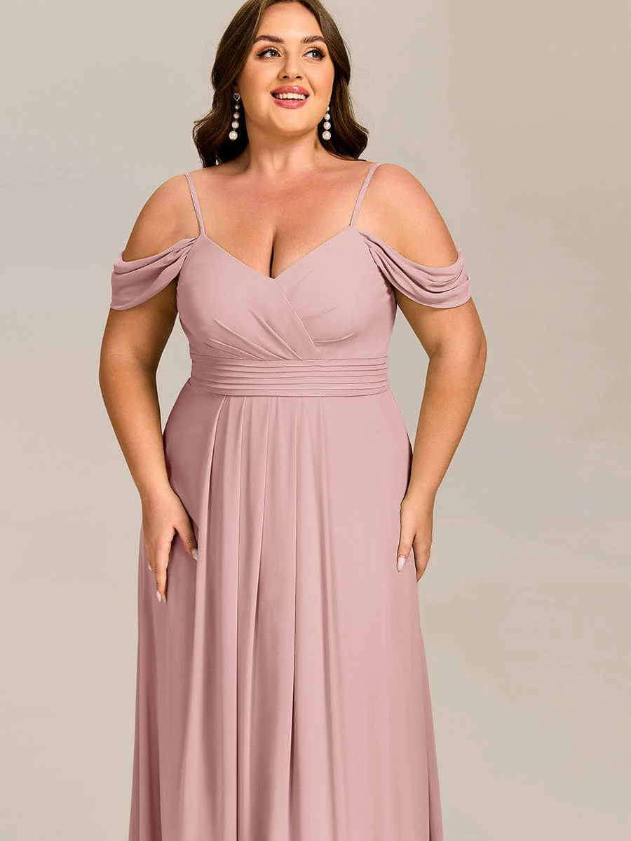 ever LIANNE|Multiway A-Line Off the Shoulder Chiffon Maxi Bridesmaid Dress - Image 42