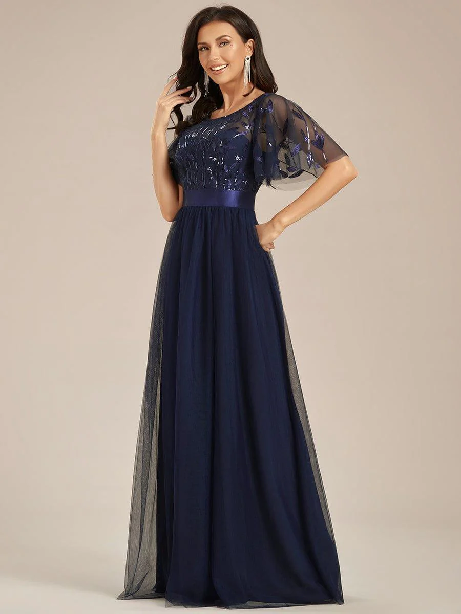 Navy Blue Concert Dresses - Image 38