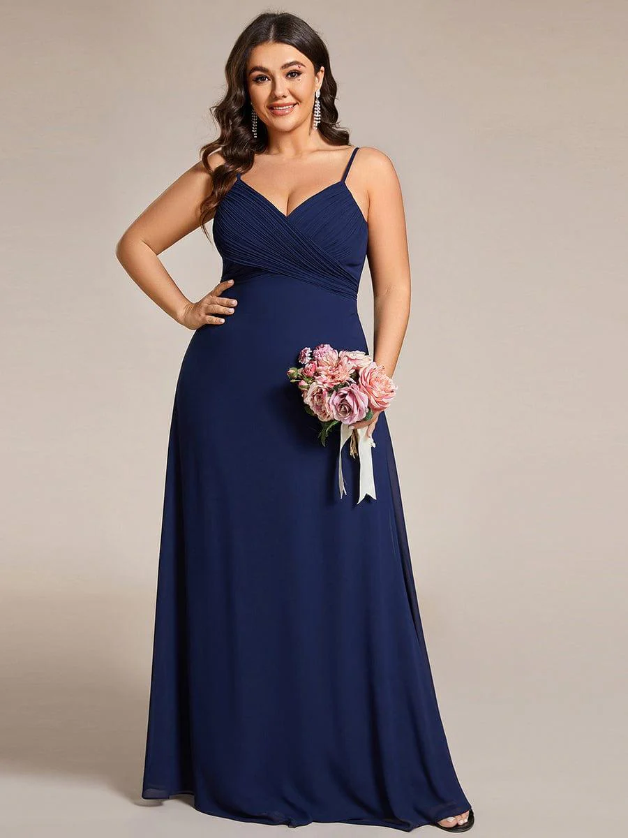 Navy Chiffon Bridesmaid Dresses - Image 91