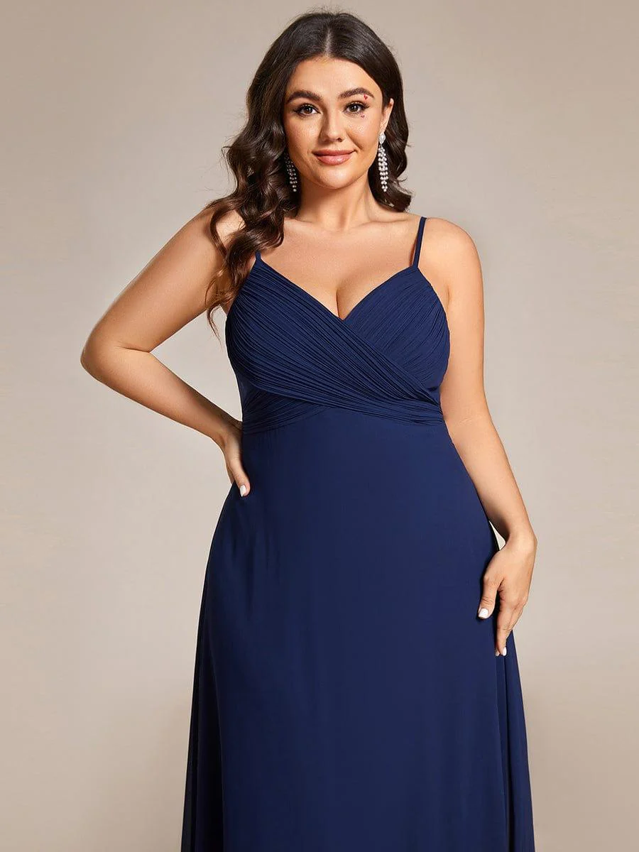 Navy Chiffon Bridesmaid Dresses - Image 93