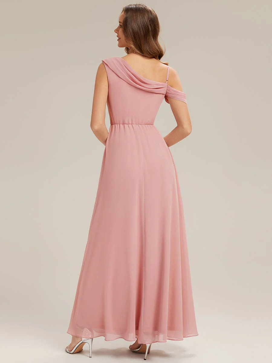 Rhinestone Embellished Chiffon Sleeveless Dress - Image 10