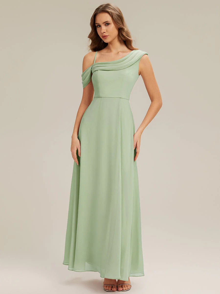 Rhinestone Embellished Chiffon Sleeveless Dress - Image 7