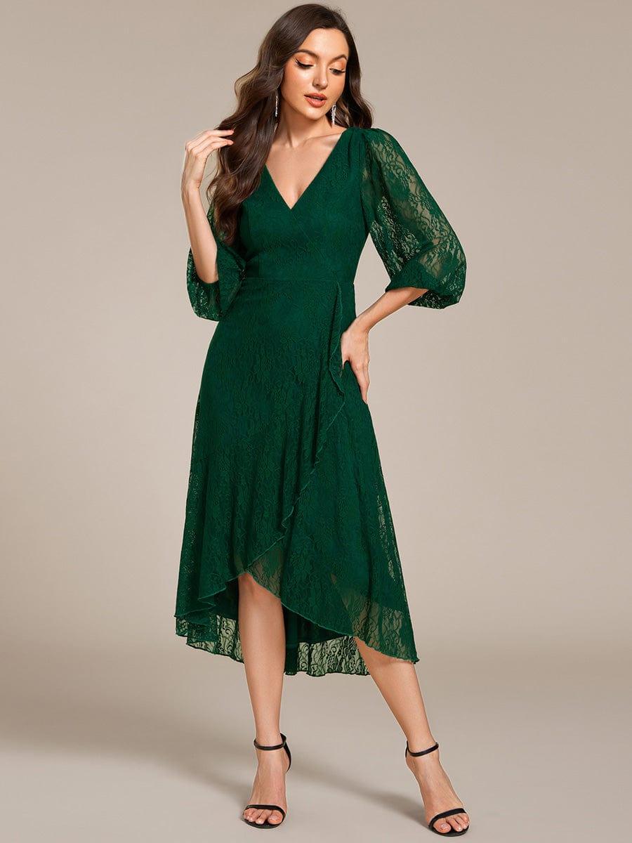 ever CAMILLE|Romantic High-Low Lace Wedding Guest Dress(Final Sale) - Image 44