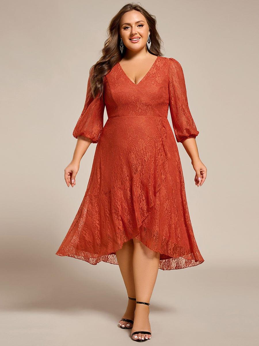 ever CAMILLE|Romantic High-Low Lace Wedding Guest Dress(Final Sale) - Image 59