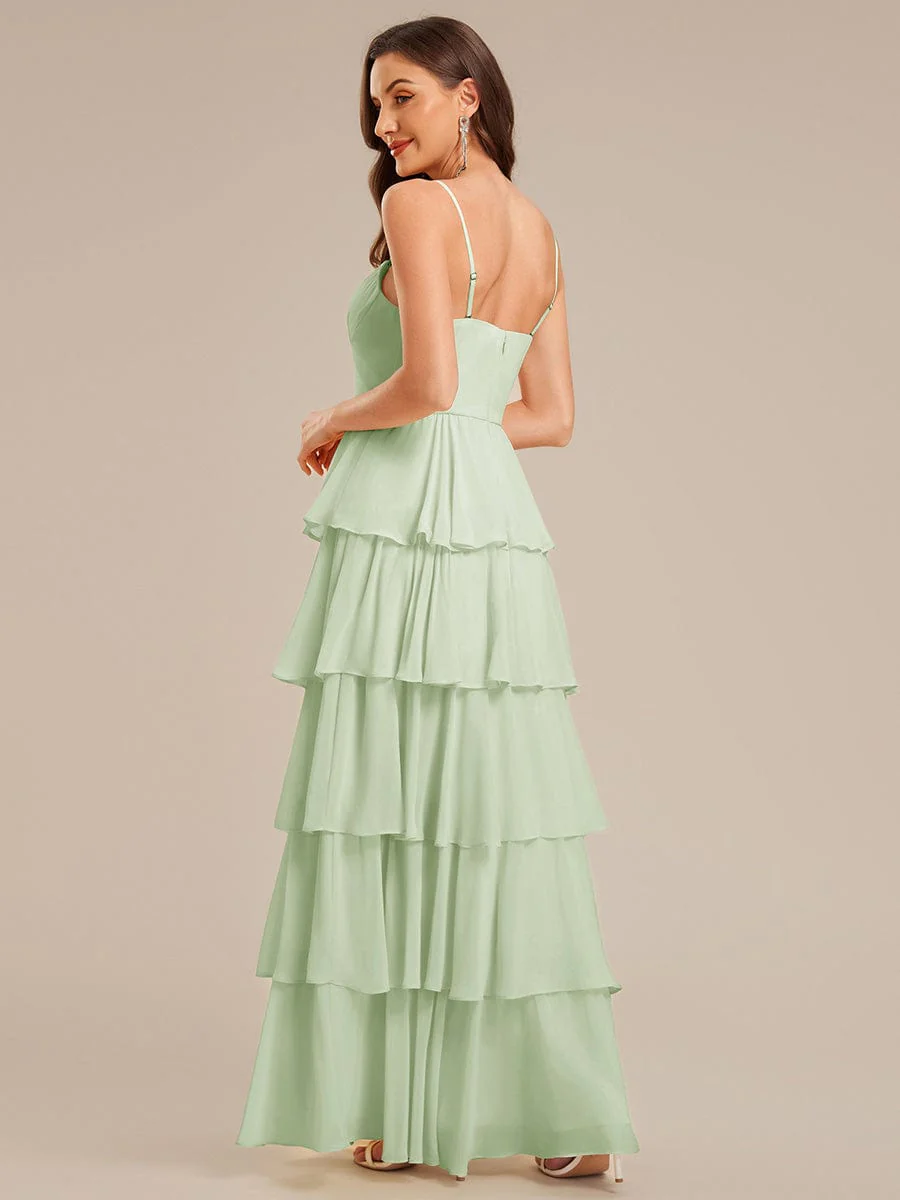 ever ROSALYN|Ruffled Chiffon Sleeveless Wedding Guest Dress - Image 2