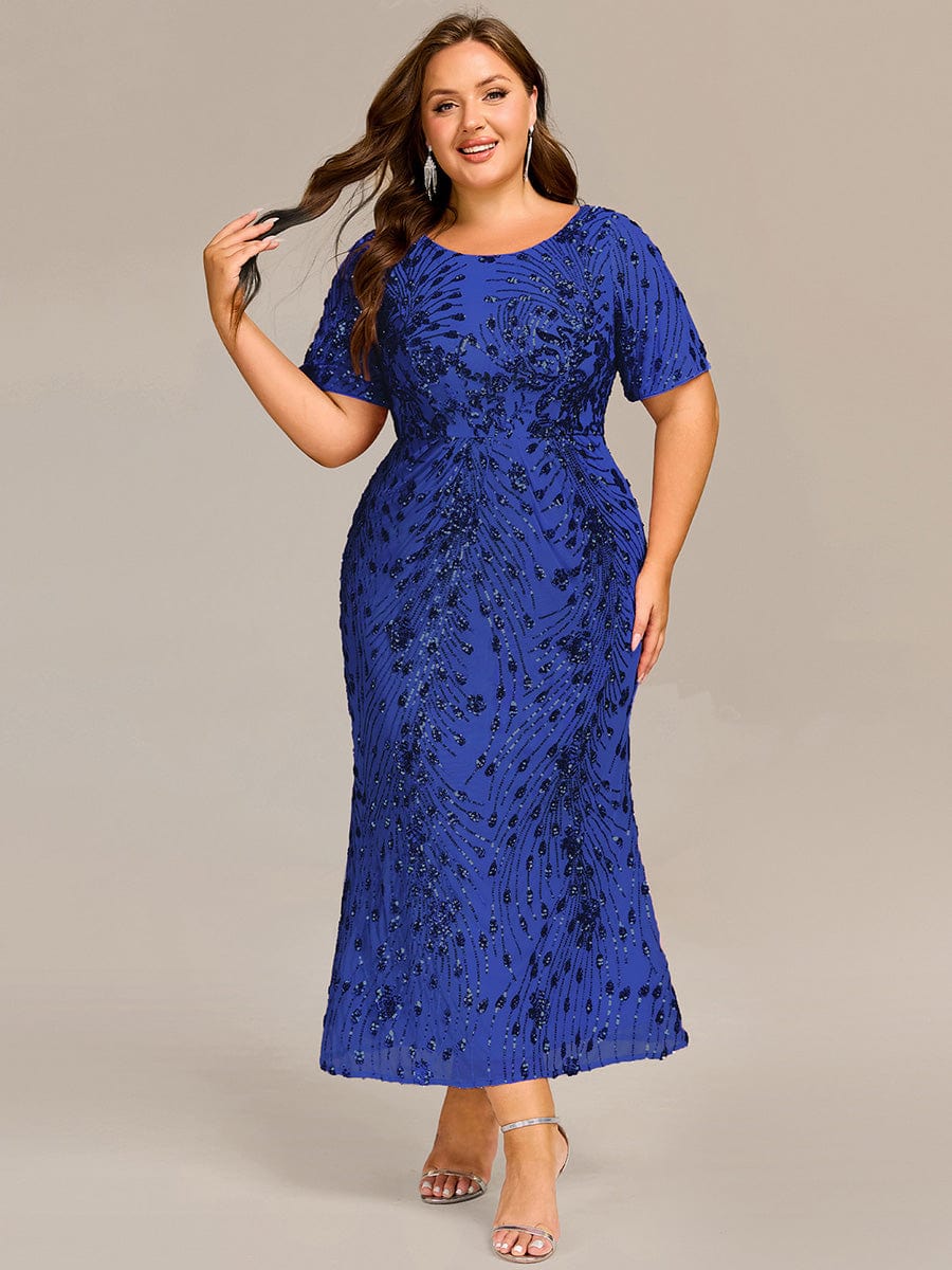 ever HAYLEN|Sequin Mermaid Round Neck Evening Dress - Image 23