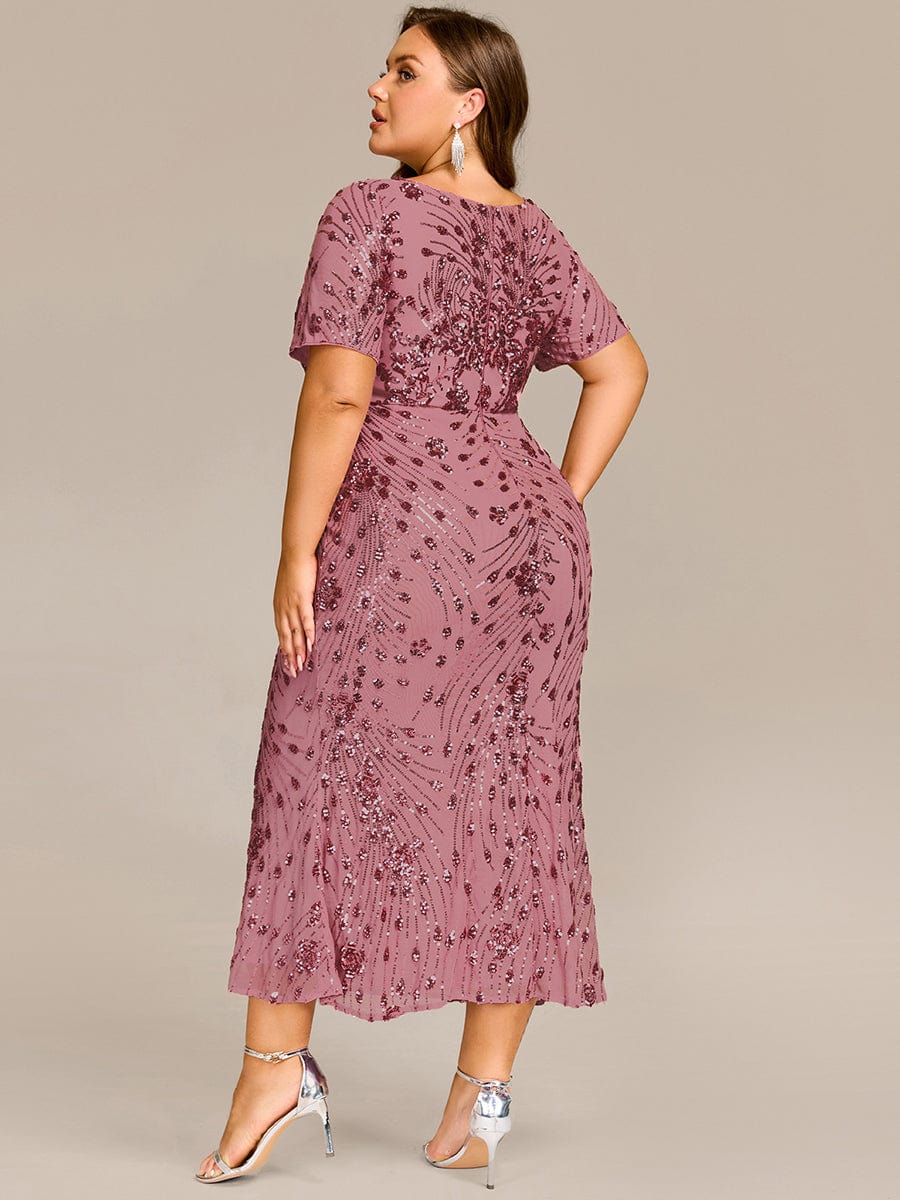 ever HAYLEN|Sequin Mermaid Round Neck Evening Dress - Image 39