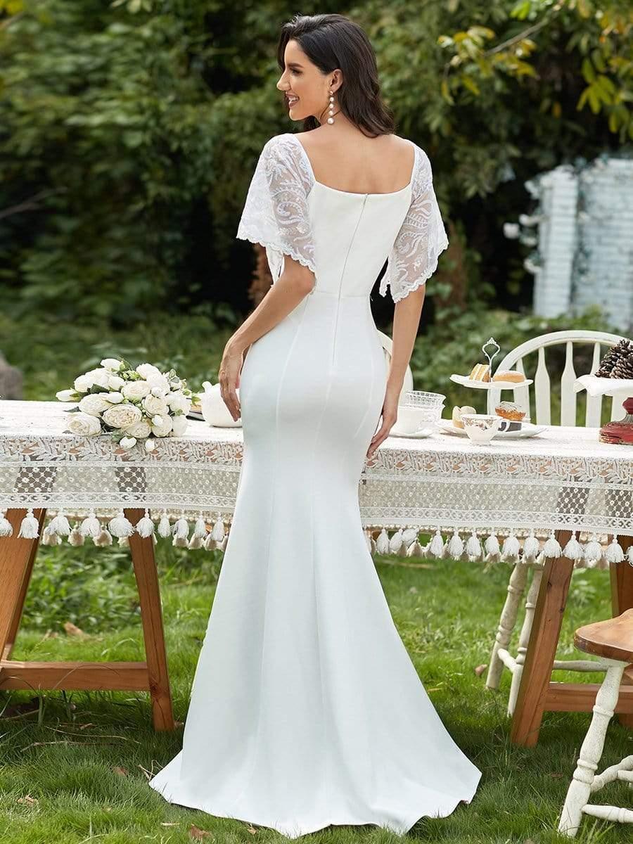 ever SLOANE|Sexy Maxi V Neck Bodycon Party Dress with Flare Sleeves(Final Sale) - Image 20