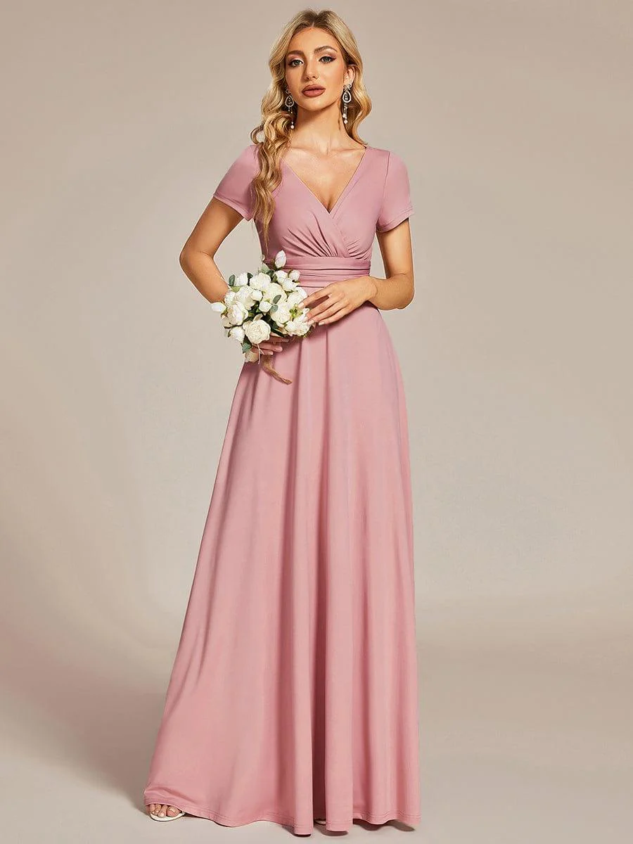 ever TÉRESA|Simple Pleated Empire Waist A-Line Bridesmaid Dress - Image 10