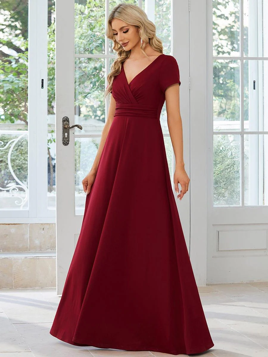 ever TÉRESA|Simple Pleated Empire Waist A-Line Bridesmaid Dress - Image 6