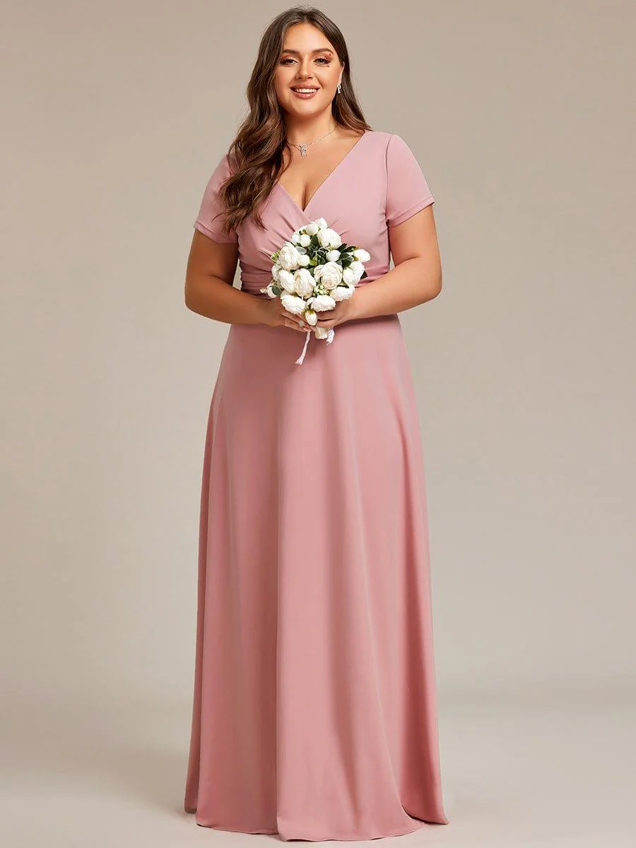 pretty TÉRESA | Plus Size Empire Waist A-Line Bridesmaid Dress - Image 4