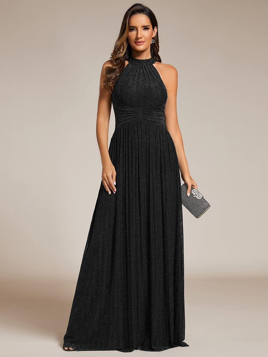 ever EVERLAINE|Sparkle Halter Neck Formal Evening Dress with A-line Silhouette - Image 10