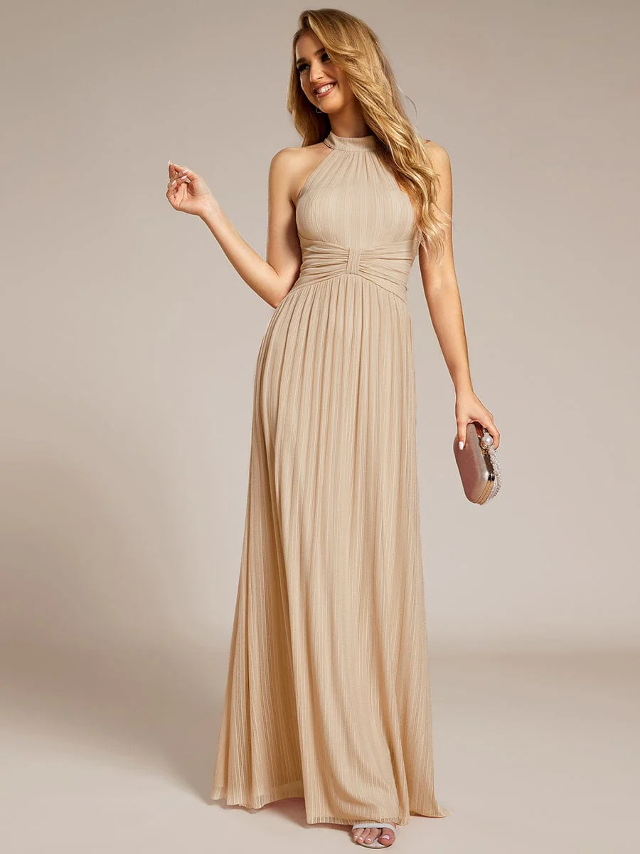 ever EVERLAINE|Sparkle Halter Neck Formal Evening Dress with A-line Silhouette - Image 39