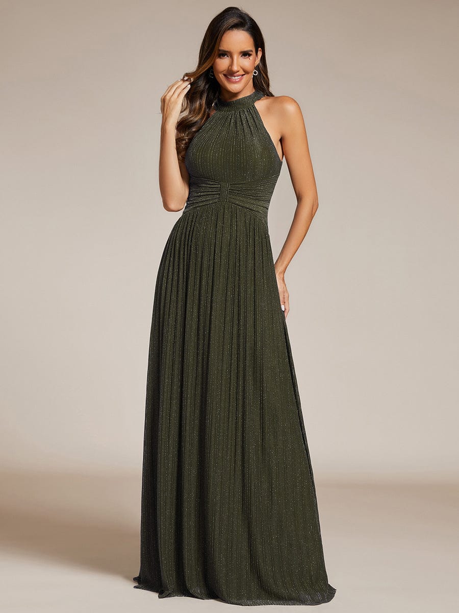 ever EVERLAINE|Sparkle Halter Neck Formal Evening Dress with A-line Silhouette - Image 64
