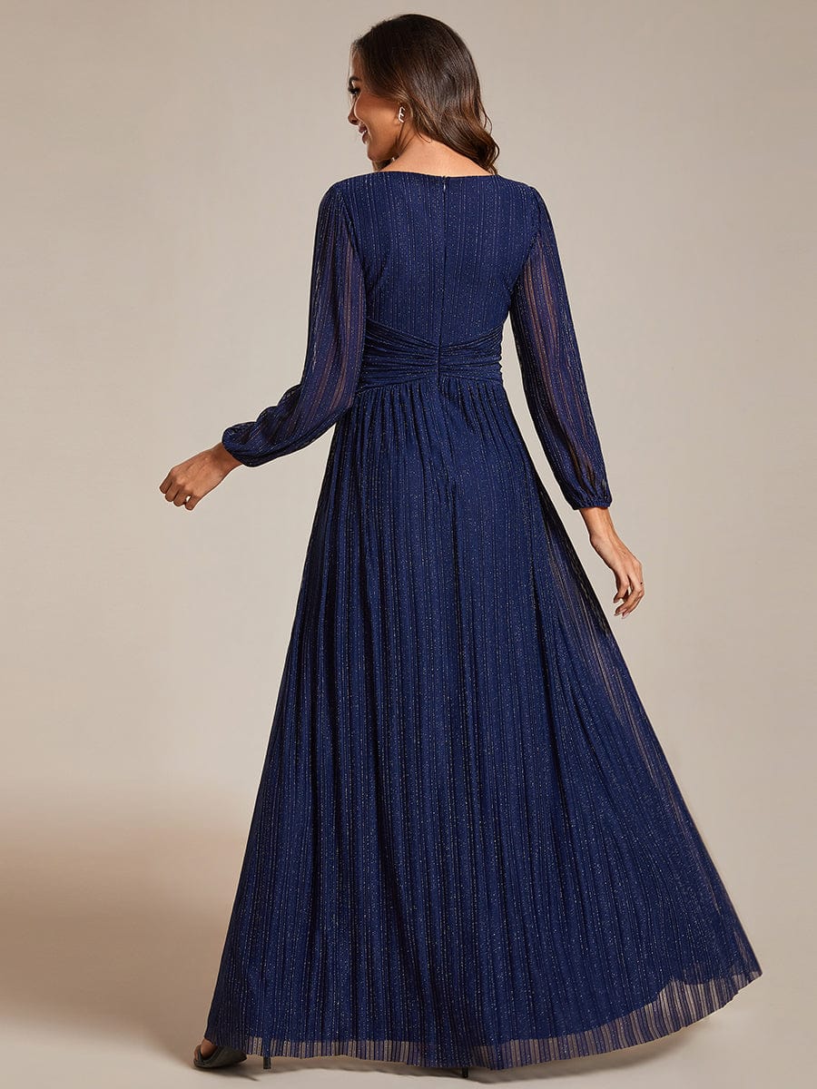 ever BRYM|Sparkle Long Sleeve Formal Evening Dress with A-line Silhouette - Image 44
