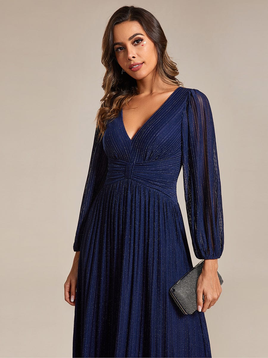 ever BRYM|Sparkle Long Sleeve Formal Evening Dress with A-line Silhouette - Image 45