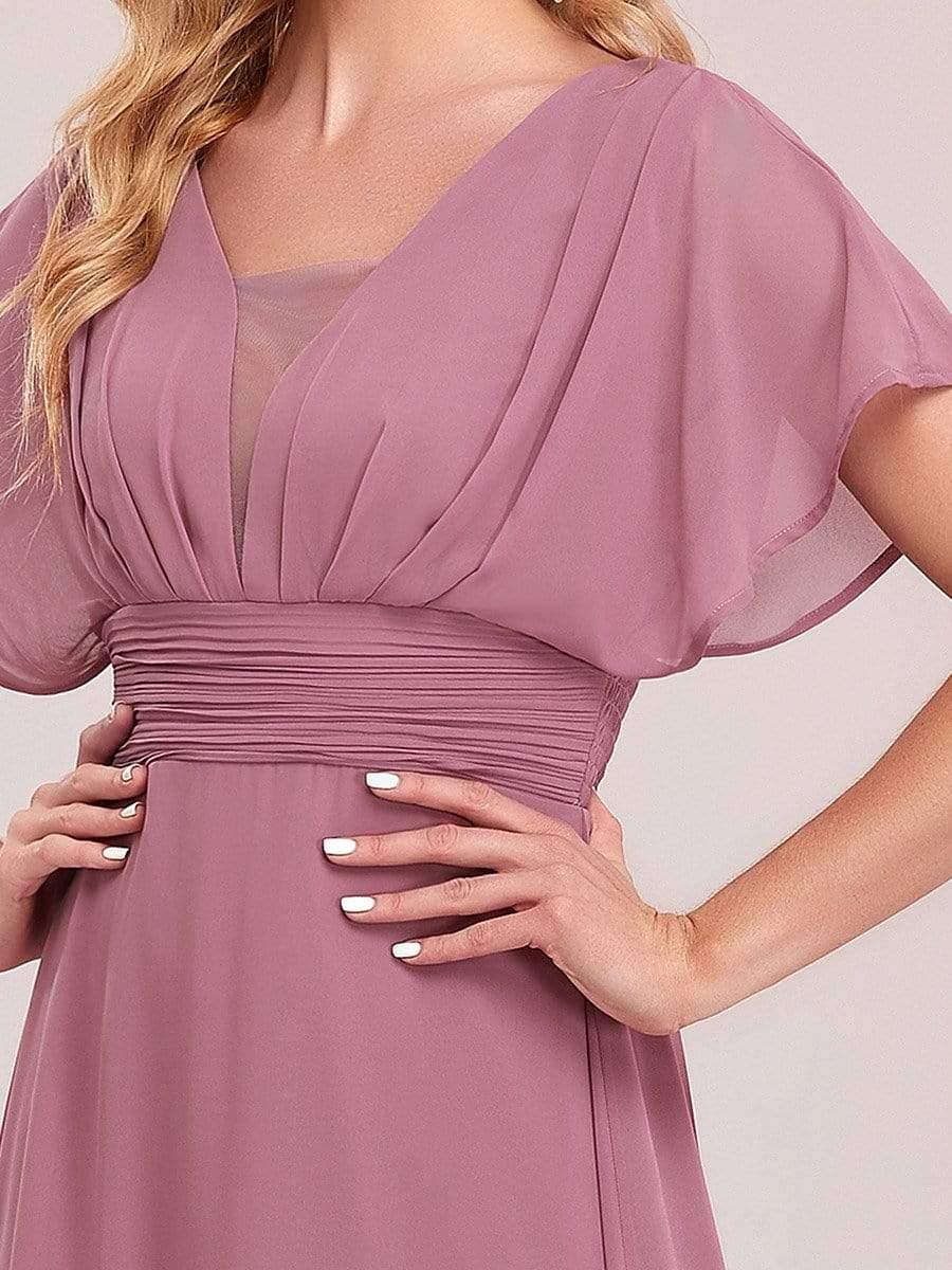 ever AMBRYN|Stunning A-Line Empire Waist Chiffon Wedding Guest Dress - Image 14
