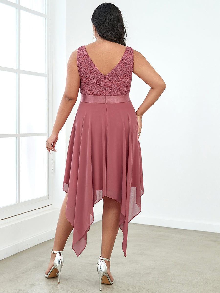 ever COSTA|Stunning V Neck Lace Chiffon Bridesmaid Dress - Image 70