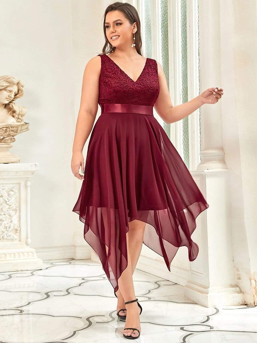 ever COSTA|Stunning V Neck Lace & Chiffon Wedding Guest Dresses for Women - Image 20