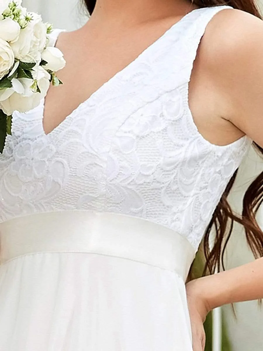ever COSTA|Stunning V Neck Lace & Chiffon Wedding Guest Dresses for Women - Image 30