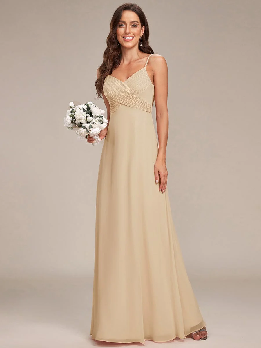 ever NOVA|Sweetheart Draped Back Floor Length Bridesmaid Dress - Image 107