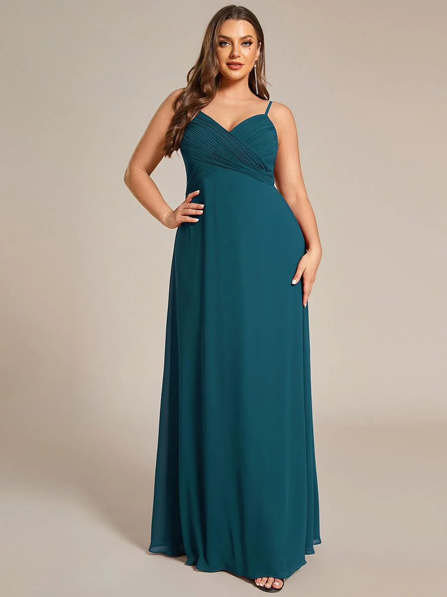 ever NOVA|Sweetheart Draped Back Floor Length Bridesmaid Dress - Image 145