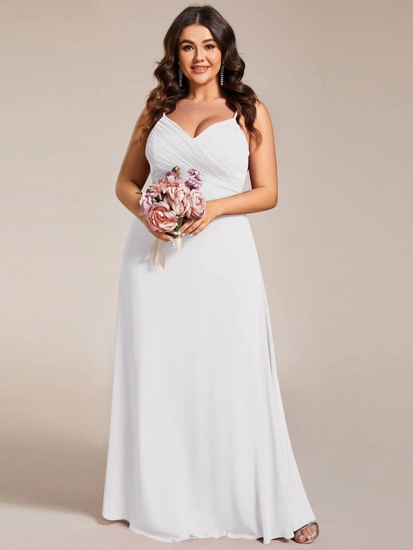 ever NOVA|Sweetheart Draped Back Floor Length Bridesmaid Dress - Image 151