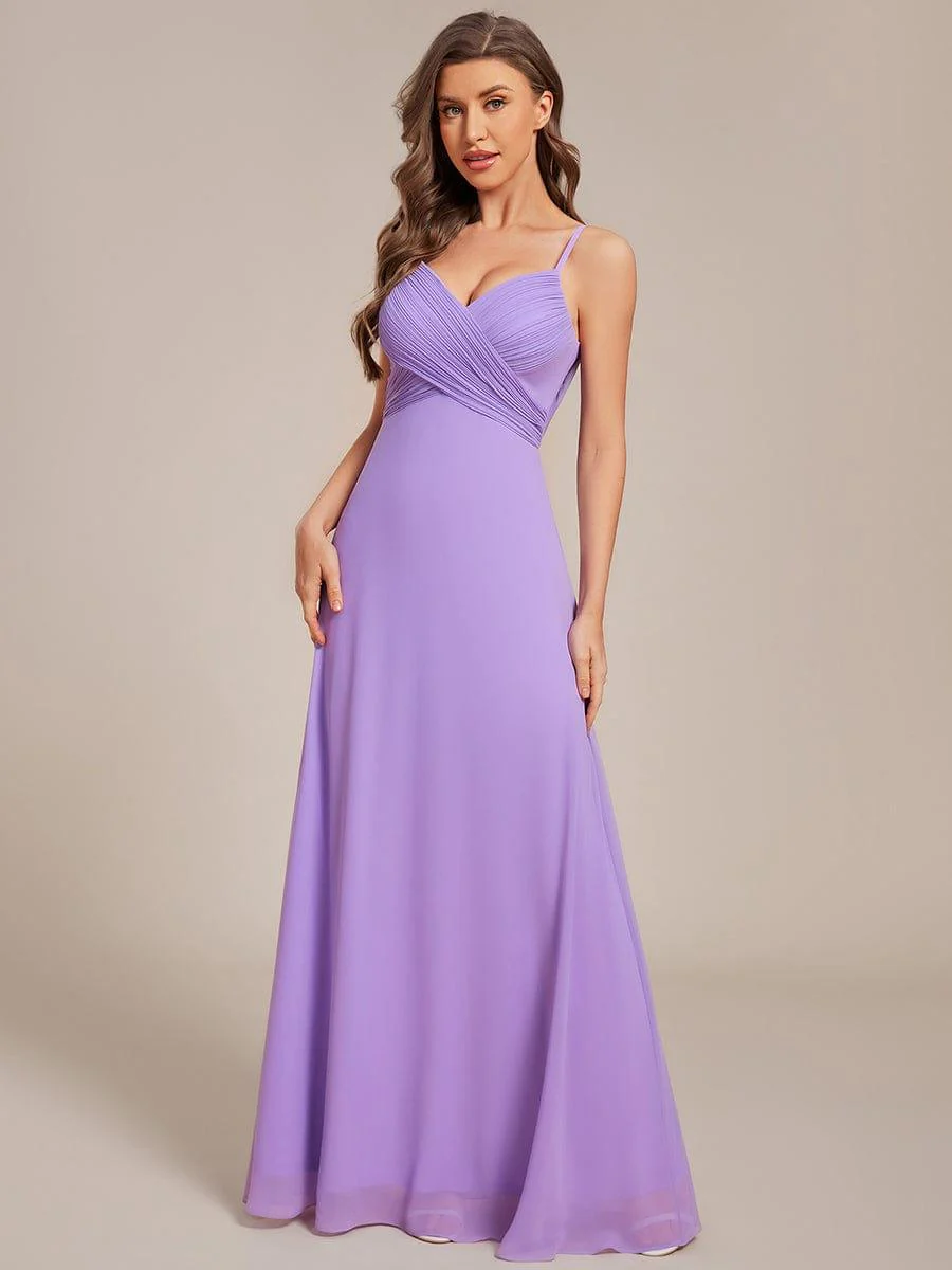 ever NOVA|Sweetheart Draped Back Floor Length Bridesmaid Dress - Image 87