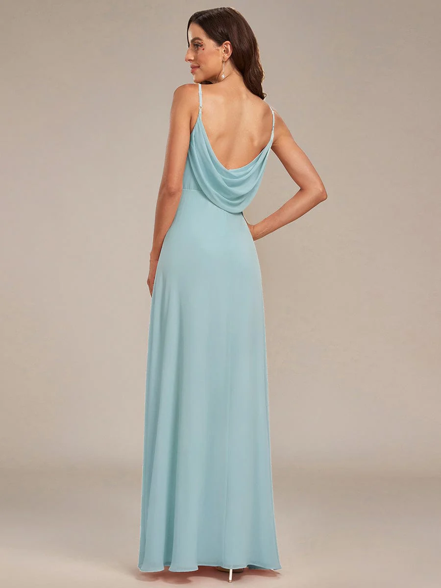 ever NOVA|Sweetheart Draped Back Maxi Bridesmaid Dress - Image 40