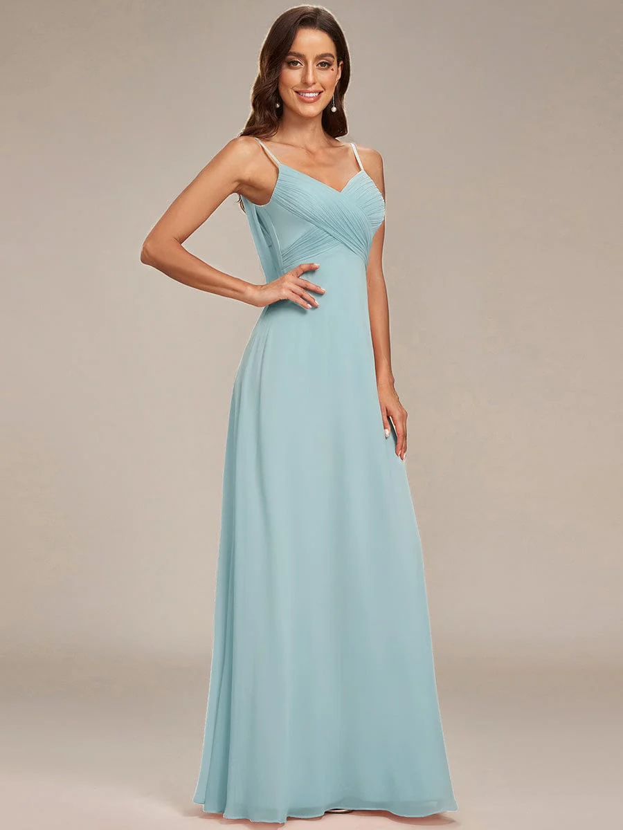 ever NOVA|Sweetheart Draped Back Maxi Bridesmaid Dress - Image 41