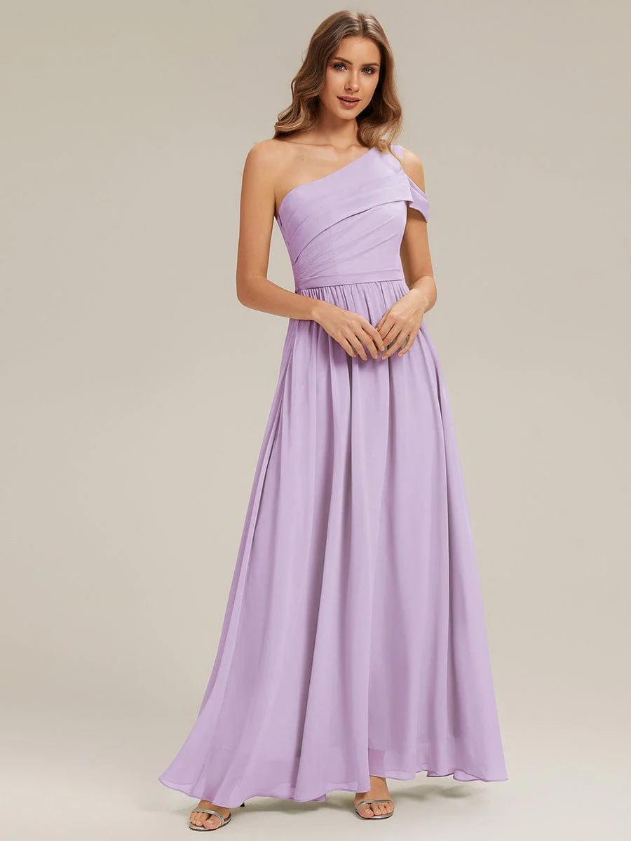 ever CHACE|Asymmetrical Chiffon Sleeveless Maxi Dress - Image 12