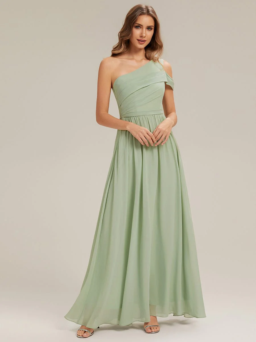 ever CHACE|Asymmetrical Chiffon Sleeveless Maxi Dress - Image 15
