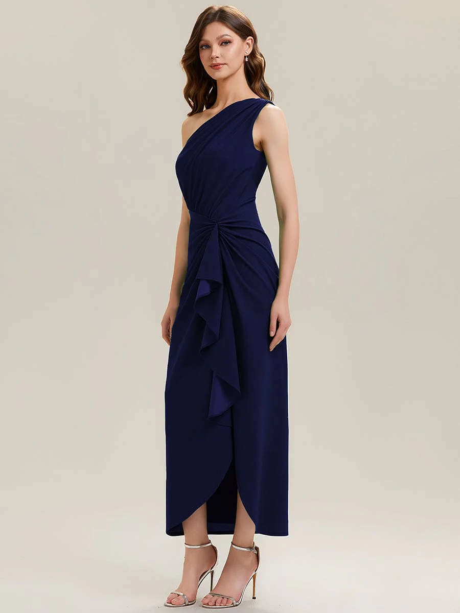 Thigh-High Slit Knit Sleeveless Dress - Image 9