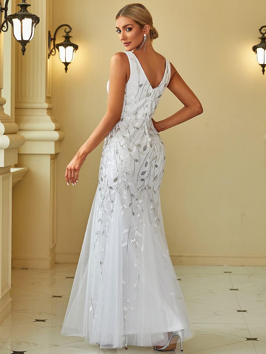 ever ORIEL|Women's Double V-Neck Fishtail Sequins Wedding Guest Dress - Image 49